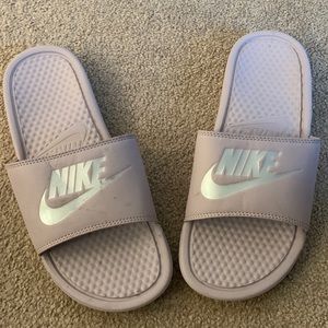 Nike Slides Light Purple Color Great  Condition
